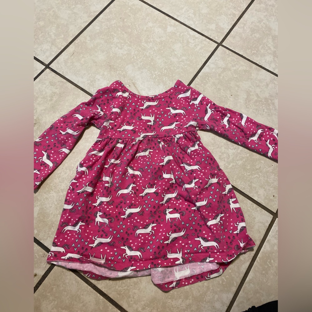 Pink Unicorn Kids Dress